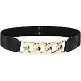 Glamorstar Women Wide Elastic Belts for Dresses Stretchy Cinch Waist Belts