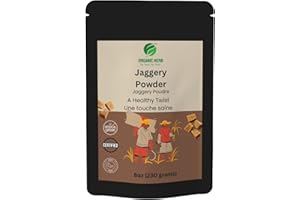 Organic Herb Jaggery Powder 0.5lbs | Traditional Jaggery | Naturally Grown | Free from Additives | Unrefined Jaggery Powder