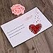Unomor Valentines Day Cards Mother's Day Cards I Adore You Wood Greeting Handmade Imitation for Mother's Party Favors