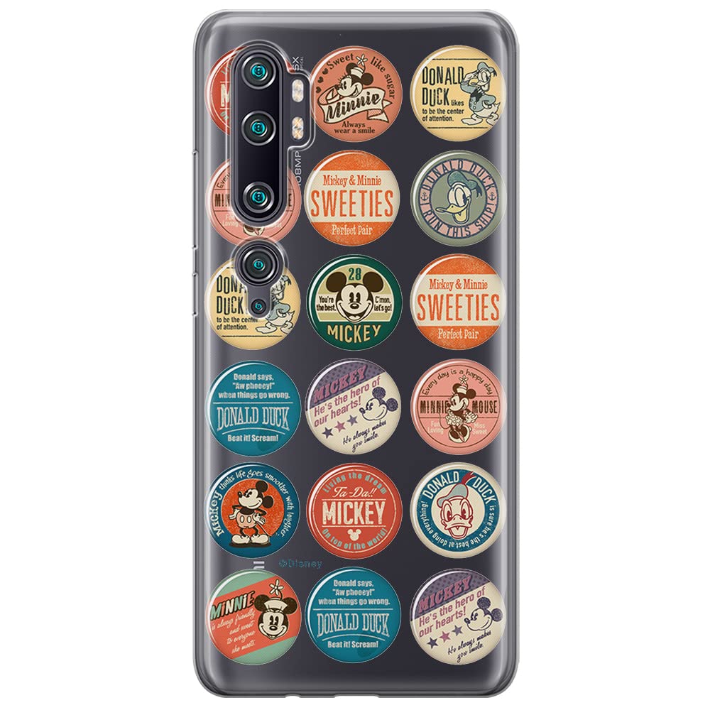 ERT GROUP mobile phone case for Xiaomi MI NOTE 10 / MI NOTE 10 PRO original and officially Licensed Disney pattern Mickey & Friends 003 adapted to the shape of the mobile phone, partially transparent