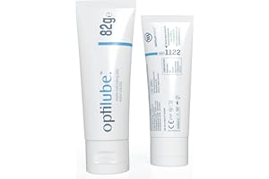 OptiLube Tubes (82g) - Sterile Lubricating Jelly for Insertion of Medical Devices in 5g, 42g, 82g, and 113g Tubes, Water Soluble Lubricant with Easy-to-Use Flip Cap (82g)