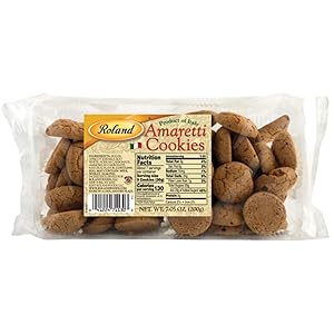Roland Foods Amaretti Cookies, Specialty Imported Food, 7.05 Ounce Bag (Pack of 5)