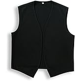 AMNPOLEN Unisex No Pocket Button Uniform Vest Halloween Costume Outfit