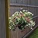 Hand Forged Straight Hook, 15 Inch, White, For Bird Feeders, Planters, Lanterns, Wind Chimes, As Wall Brackets and More!