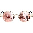 ROCKNIGHT Gothic Steampunk Round Polarized UV400 Protection Sunglasses Unisex