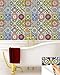 Tile Stickers 24 PC Set (2 X 12PC) Authentic Traditional Talavera Tiles Stickers Bathroom & Kitchen Tile Decals Easy to Apply Just Peel & Stick Home Decor 6x6 Inch (Bathroom Tile Stickers AB2)