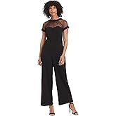 Maggy London womens Illusion Jumpsuit Occasion Event Party Guest of Wedding