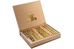 Anabtawi Sweets Baklava Gift Box – Gourmet Sweets with Pistachio, Traditional Mediterranean sweets, Baklava Pastry Gift Box, 