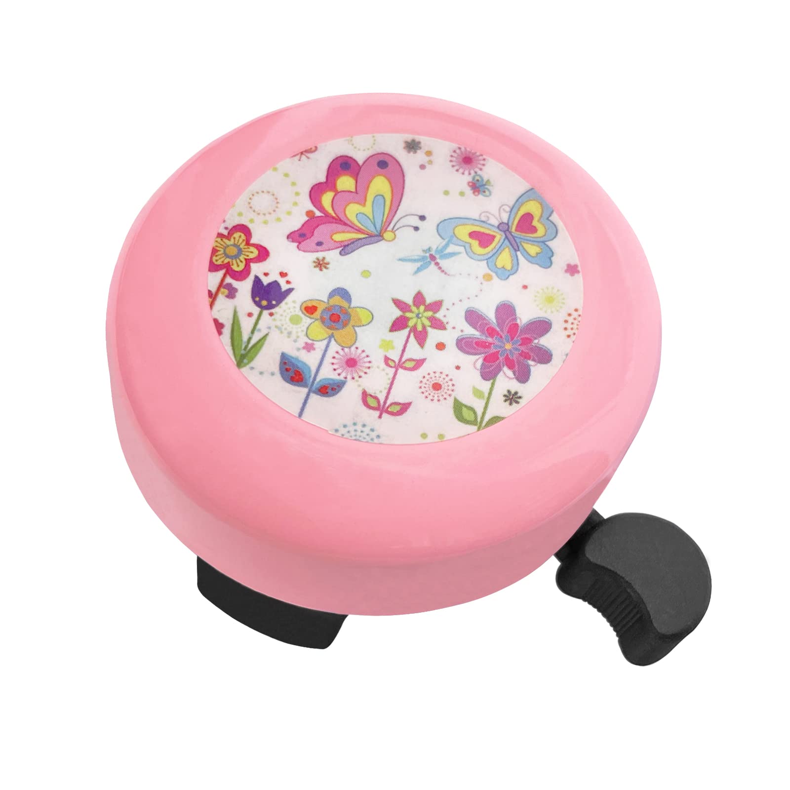 Yoolhamy Bike Bell Kids, Bicycle Bell with Loud Crisp Clear Sound Bike Bells for Children Bike Accessories for Boys Girls Cycle Bell (Pink)
