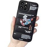 Ins Off Sports Shoes Brand Puffer Phone Case Compatible with iPhone 16 Pro Max Case 6.9", Funny Sneakers White Label Graphics Aesthetic Soft Silicone Shockproof Full Body Drop Protection Case