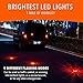 Led Road Flares – Emergency Disk Roadside Bacon – 9 Flashing Lights Warning Roadside – Waterproof Industrial Roadside Lights - Includes Safety Hammer Seat Belt Cutter/Window Breaker Escape Tool