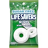 LIFE SAVERS Wint-O-Green Sugar Free Green Bag Individually Wrapped Breath Mints, 2.75 oz