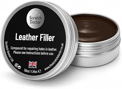 The Scratch Doctor Leather Filler Repair Compound Dark Brown 50ml