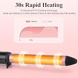 UNOBEY 25mm Ceramic Curling Wand Adjustable Temperature Dual Voltage view 4