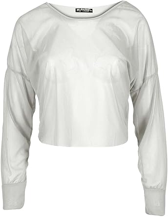 white baggy crop top