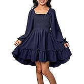 blibean Tween Girls High Low Hem Dresses Size 4-15 Years