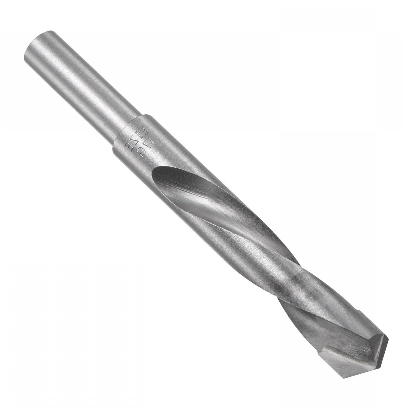 TOP-VIGOR 15mm Reduced Shank Twist Drill Bits, 1/2 Inch Shank Carbide Drilling Bits for Metal, Stainless Steel, Aluminium, Wood, Plastic