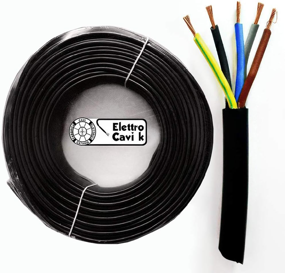 Cavo Elettrico H07RN-F 3G1,5mm² In Gomma - 50m Flessibile Per Interno/Esterno Professionale - Foto 4