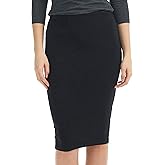 ESTEEZ Women's Pull-On Stretch Ponte Office Pencil Skirt 'Houston'