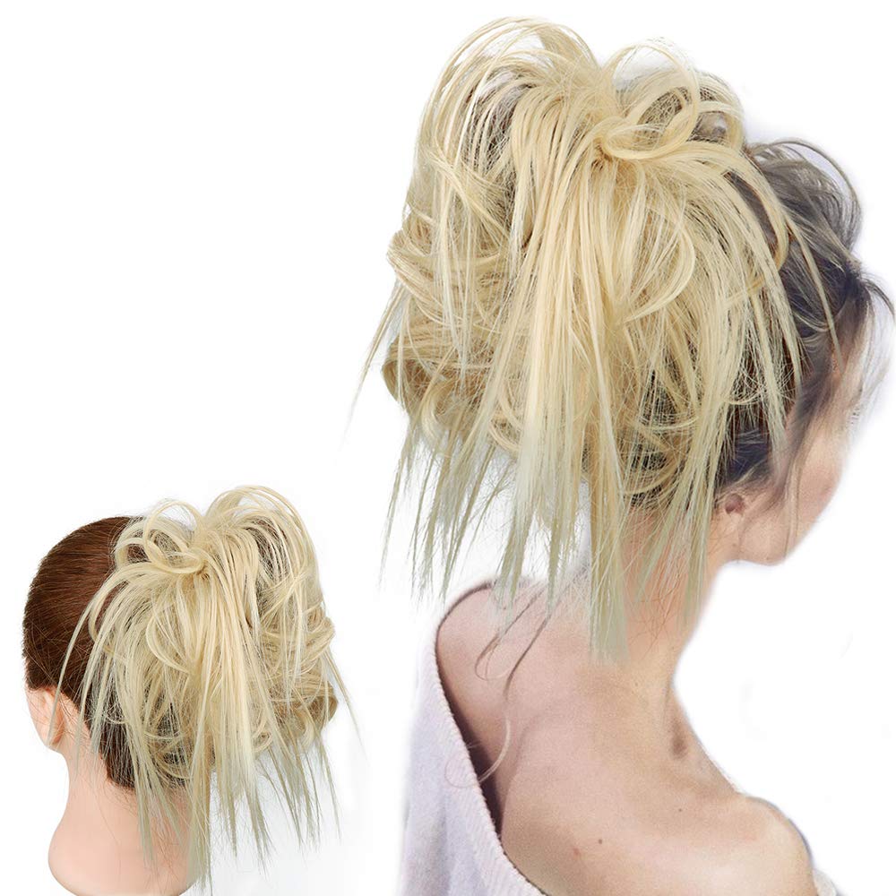 Amazon Com Tousled Updo Messy Bun Hair Piece Hair Extension