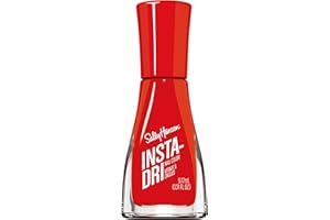 Sally Hansen Insta-Dri Nail Polish | Quick Dry, Long Lasting, Streak-Free Shine | Opaque, Glossy | 361 Augmented Red-ality | Vivid True Red Nail Color