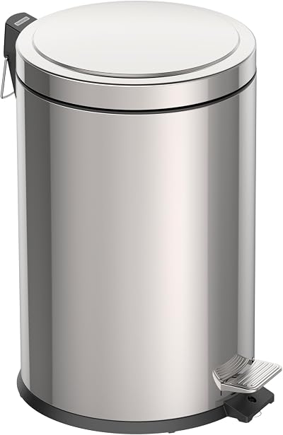 Tramontina 20L Pedal Bin Stainless Steel Kitchen Waste Bin with Lid