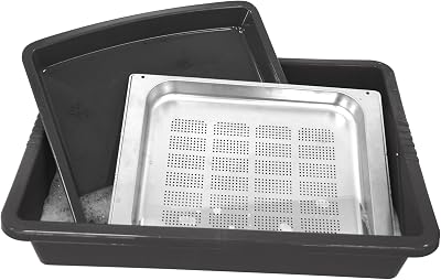 simpa Large Deep Plastic Tray for BBQ Grill Oven Rack Soaking Cleaning - 64cm