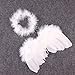 TFWADMX 0-6 Month Angel Wings Baby Free Halo Full Fluff Turkey Feather Baby Cupid Props