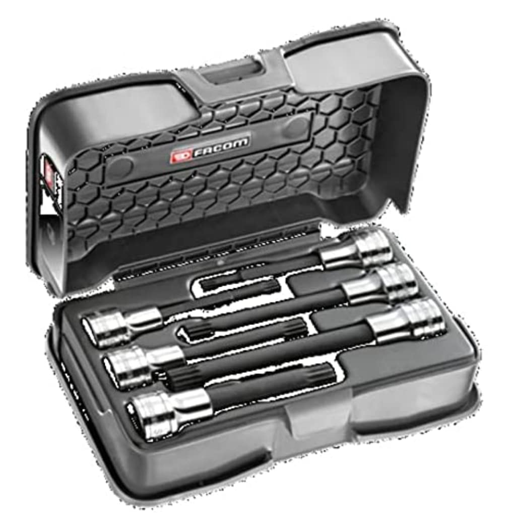 FACOM SV.LJ6B XZN Metric Socket Set, Black/Grey, 1/2 Inch, Set of 6