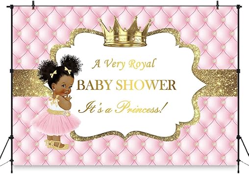 pink and gold royal princess baby shower