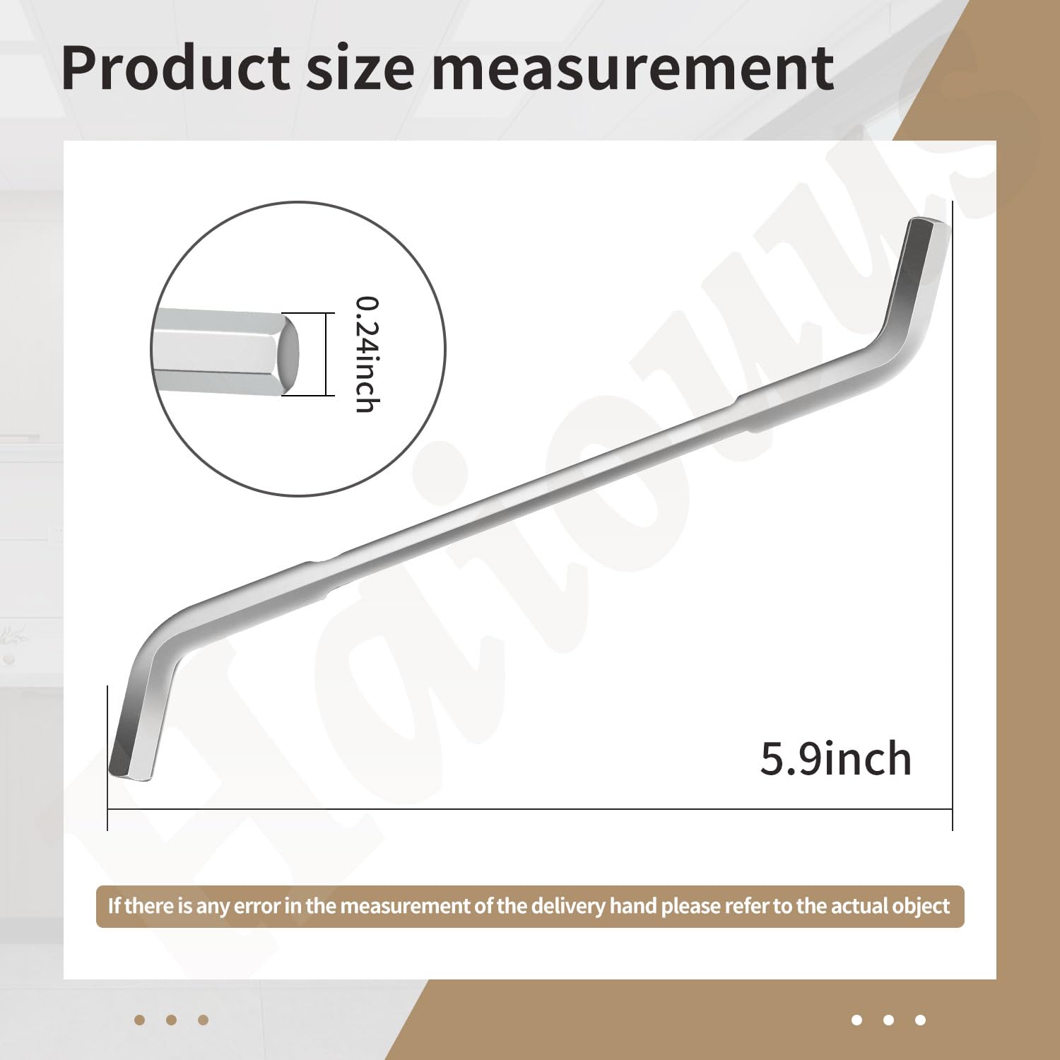 Haiouus WRN-00 Jam-Buster Wrench Compatible with InSinkErator Fits Food Waste Disposal, Silver (2)