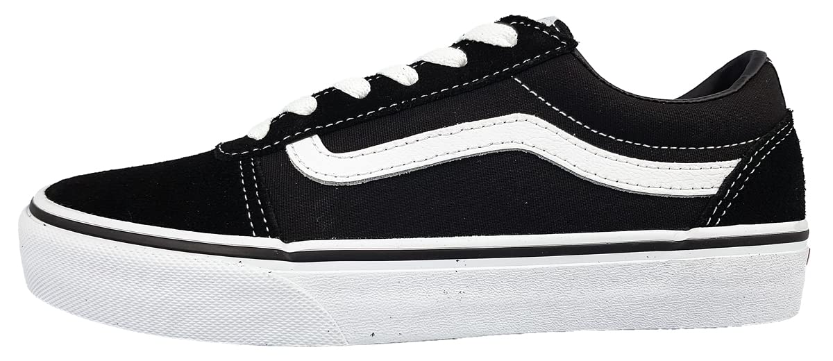 Mens Vans Size 12, Filmore Sneaker Black & White Suede & Mesh Canvas Lace Up Shoes, Low Top Men's Trainers, Lightweight Men's Shoes by Vans Active Wear Range (12 UK)