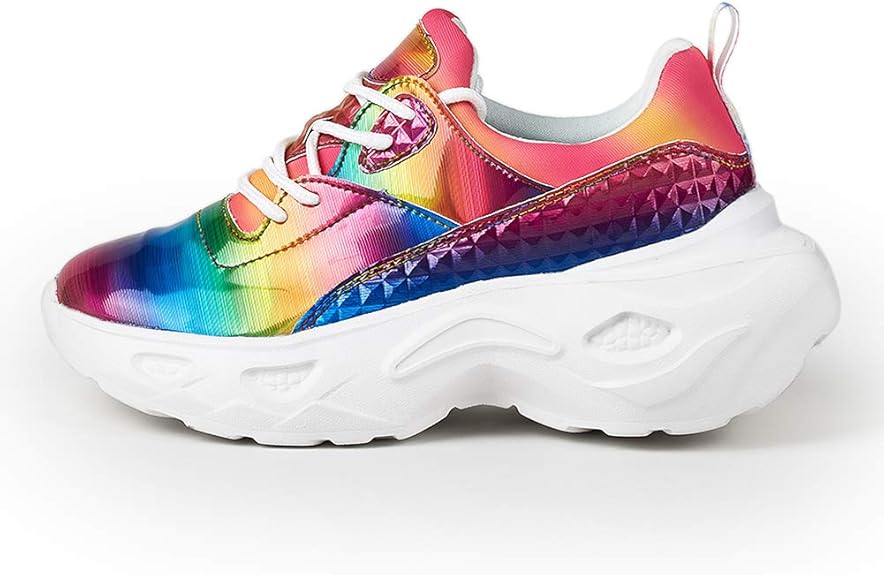 iridescent chunky sneakers