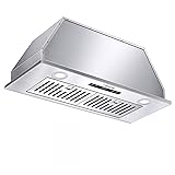 AMZCHEF Range Hood Insert 30 Inch, Stainless Steel