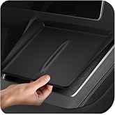 Spigen Wireless Charging Pad Cover for Tesla Model Y Juniper/YL - Black | Only Premium &amp; Performance 2026/2025 [Ultra-Thin, Unobstructed Charging] Protective Silicone Mat Cover Accessories
