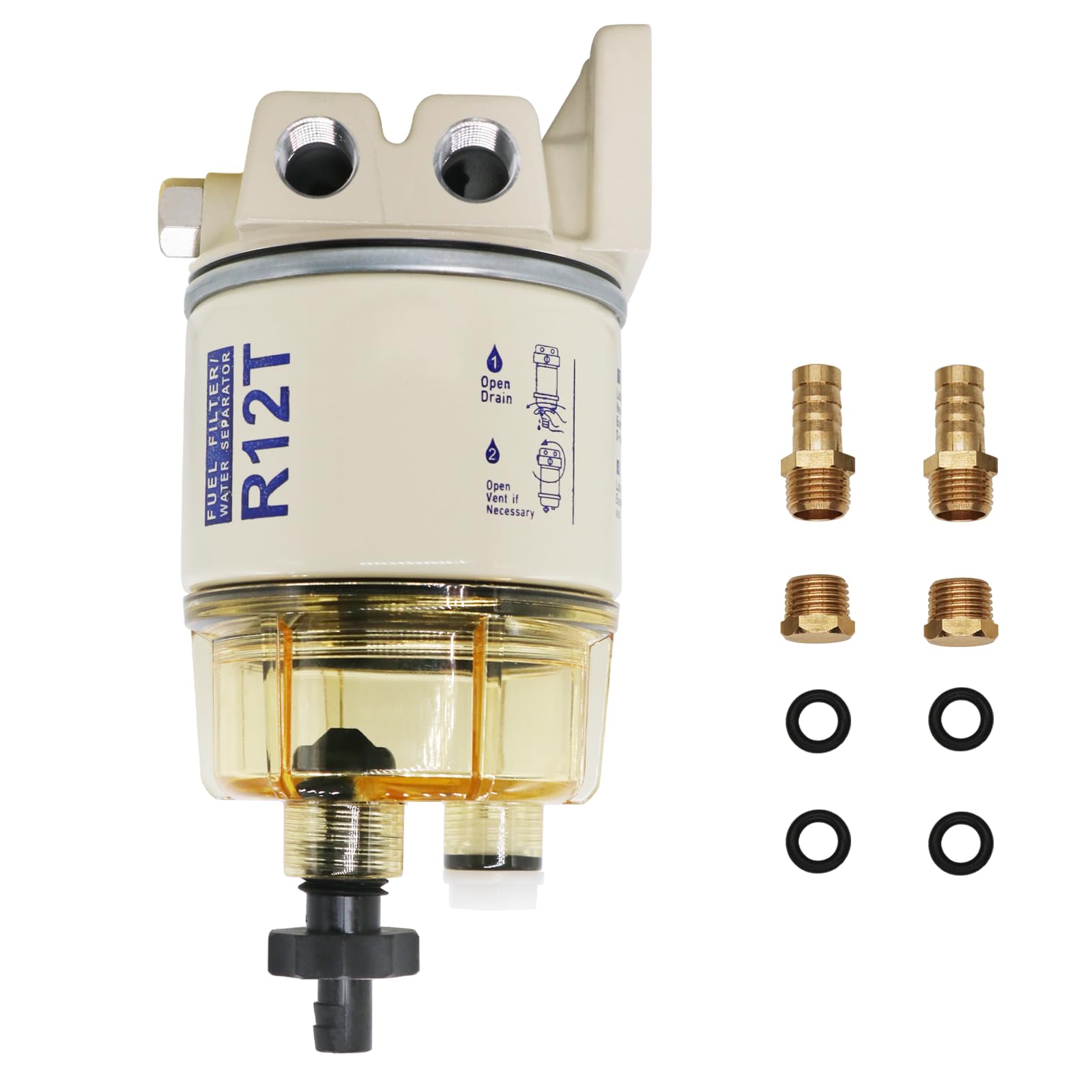 DZFST.FI R12T Fuel Filter Water Separator Spin-on