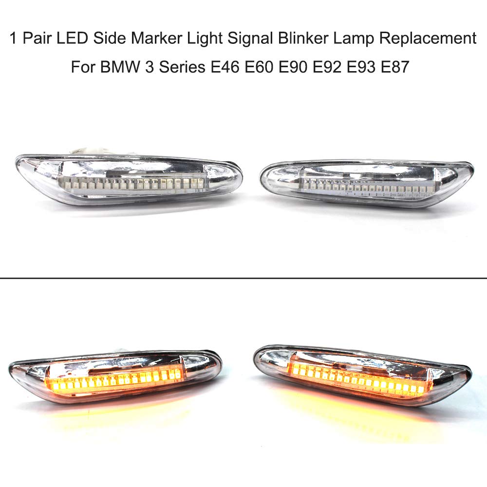 Carrfan 1 par LED de Señalización de Luz Lateral Intermitente Reemplazo