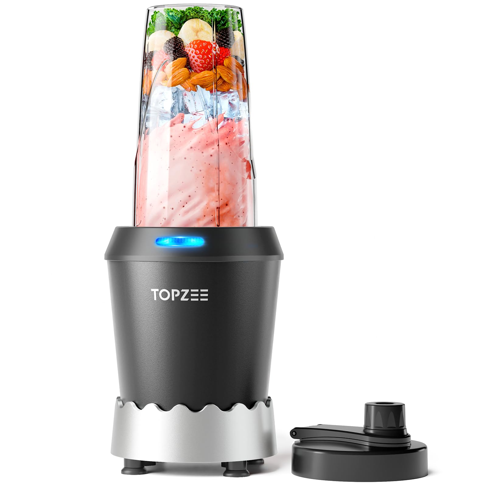 Photo 1 of TOPZEE Blender for Smoothies, 1000W Slushie Machine, Bullet Blenders for Kitchen, Personal Portable Blender, Protein Shake Mixer with 24oz Easy Go Cups, Licuadora, Dishwasher Safe, Max 1200W
