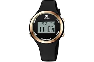 L LAVAREDO Watches for Women 3ATM Waterproof Outdoor Digital Sport Watches Stopwatch Wrist Watch with Alarm Clock, Gifts for Women