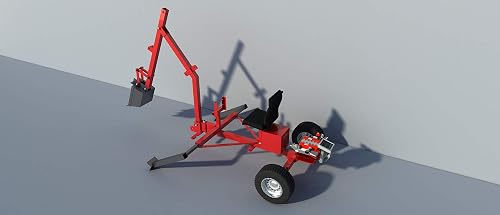 Trackhoe Design Portable Backhoe Plans DIY Track Hoe Excavator Garden Digger