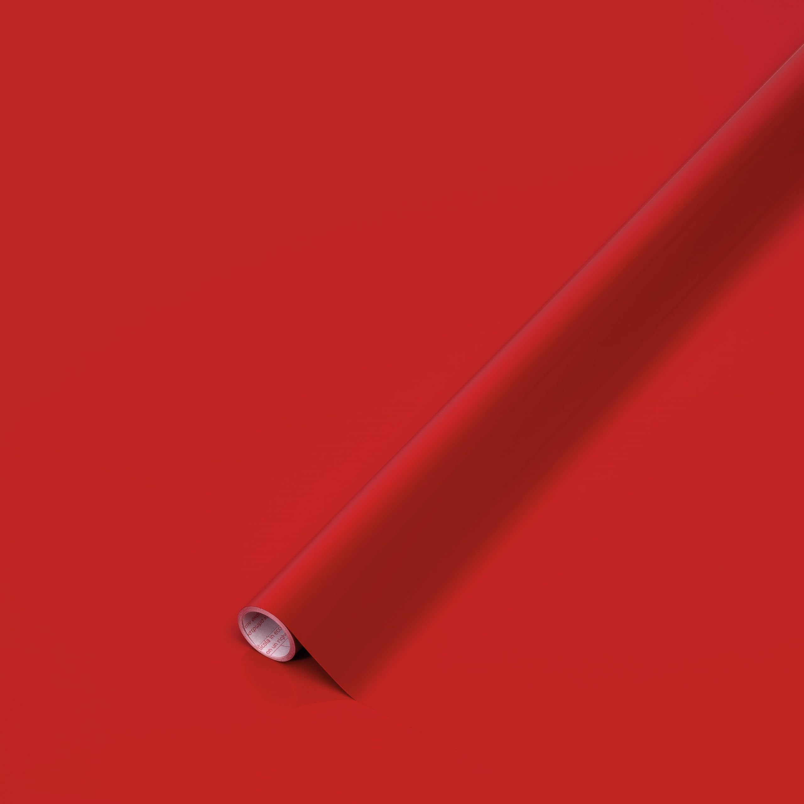 d-c-fix Vinyl wrap Signal red Gloss Plain 67,5 cm x 2 m - Sticky Back Plastic roll for Furniture, Kitchen & cupboards - Contact Paper Sticker self Adhesive Film