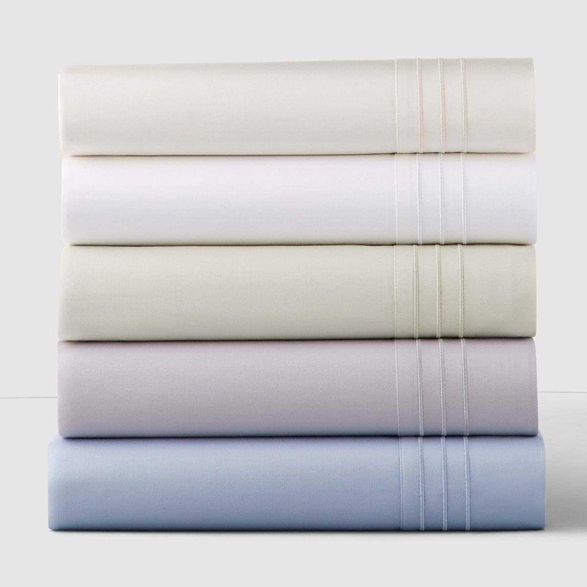 Hudson Park Collection 800 Thread Count 100% Egyptian Cotton Shadow Grey King Flat Sheet