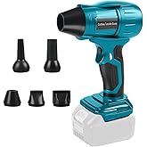 Gpaentsn Cordless Leaf Blower for Makita 18V Battery (Battery Not Included) - 350W Turbo Blower with 5 Nozzles, 96,000 RPM Brushless Motor, 40m/s Max Wind Speed, for Yard, Pet Drying, Dust Cleaning