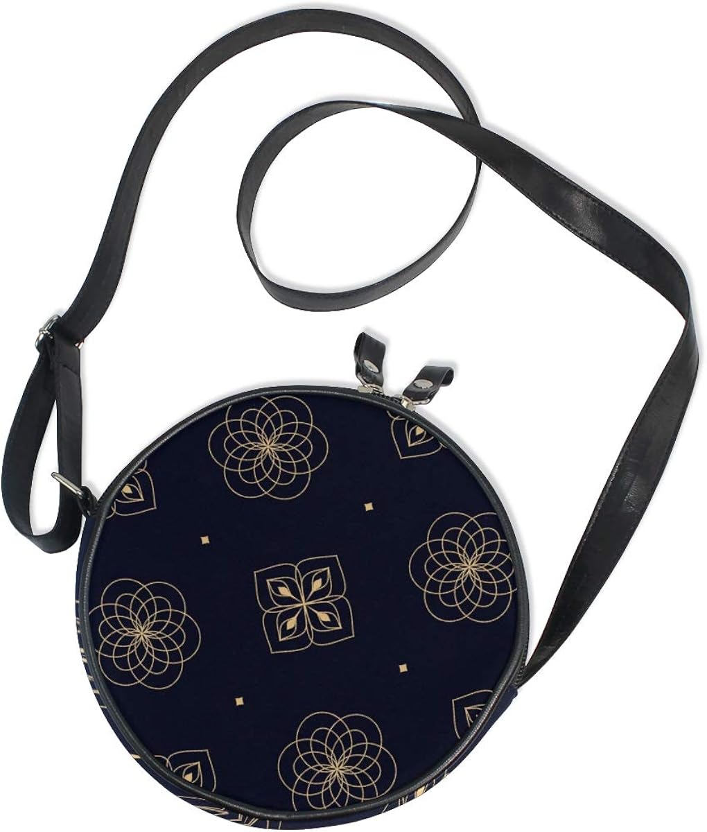 navy circle bag