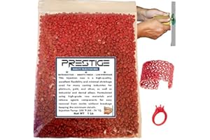 UMBRANDED Professional Injection Flexible Wax Jewelry Casting Wax Beads for DIY Jewelry & Craft Making, RED 1LB