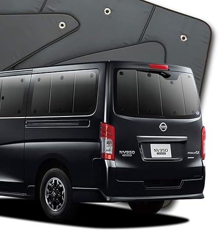 Amazon 01s B007 Re Nv350 キャラバン E26系 カーテン 遮光防水 サンシェード リア用 車中泊 仮眠 盗難防止 燃費向上 車中泊グッズ アウトドア カーフィルム 車 バイク 車 バイク