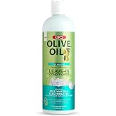 ORS Olive Oil Max Moisture Leave-In Conditioner with Rice Water and Electrolytes for Supercharged Hair Hydration 16.0 Ounces