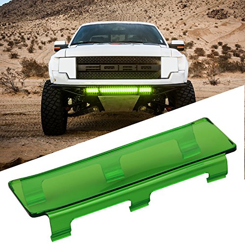 image for OFFROADTOWN LED Light Bar Cover, 2Pcs 8 inch Green Protective Lamp Pol