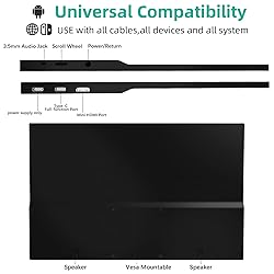 AYY Portable Laptop Monitor Touchscreen 15" IPS FHD