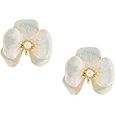 OJERRY Dainty Statement Flower Stud Earrings Jewelry for Women